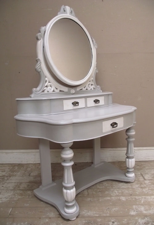 antique painted dressing table